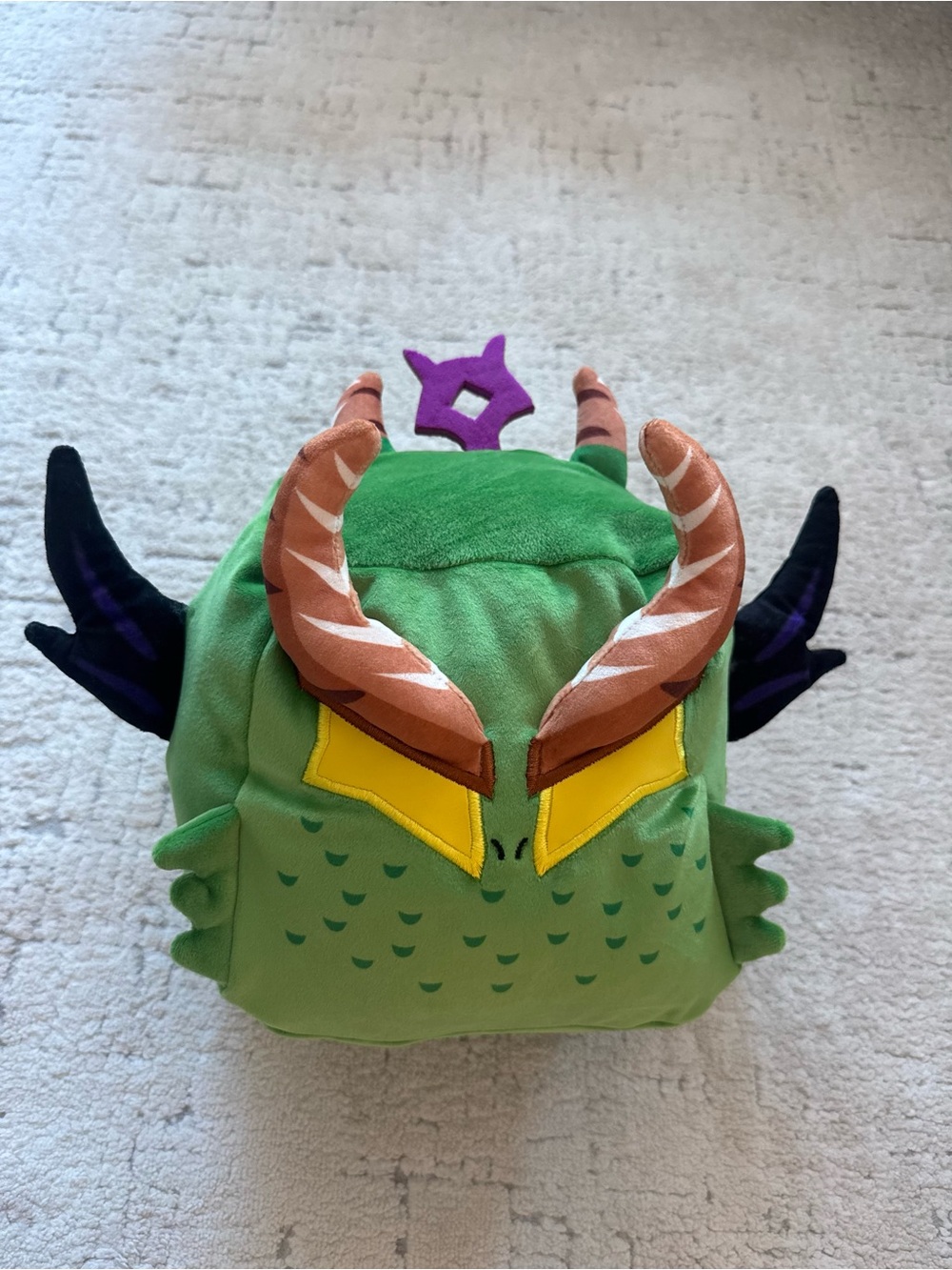 Blox Fruits green and purple monster dragon big plush toy
